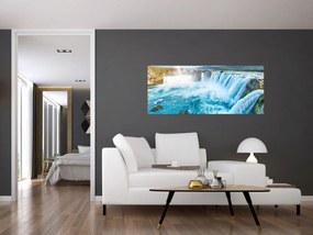 Tablou - Cascada Godafoss (120x50 cm)