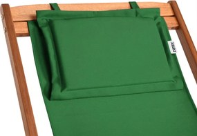 Șezlong de grădină SIENA, 94x60x94cm, verde Casaria