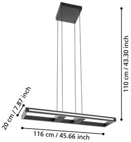 Lustră LED dimabilă pe cablu Eglo 99678 SALVILANAS-Z LED/21W/230V 2700-6500K