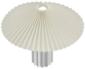 Veioză albă-argintie cu intensitate reglabilă cu abajur textil (înălțime 36 cm) Taite – Blomus