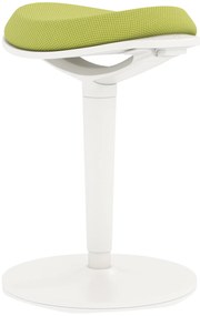 HOMCOM Scaun Ergonomic Reglabil pe Înălțime cu Înclinare 5°, Scaun Modern din Poliester, Spumă și PP, 42,5x35,5x56,5-71,5 cm, Verde | Aosom Romania