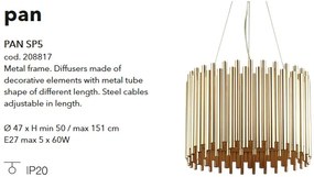 Lustra suspendata design clasic PAN SP5, D-47cm 208817