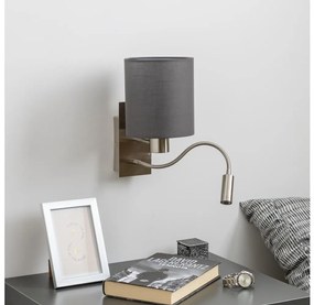 Lampă LED de perete Brilagi NUBILA 1xE27/25W/230V + LED/3W crom/antracit