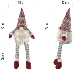 Decorațiune LED de Crăciun 4xLED/3xAA spiriduș