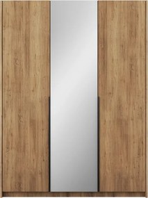 Dulap Alera III Hinged – cu oglindă – 148x58x204 cm – Stejar Artisan – Alera III Hinged Dulap – Varianta 2