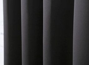 Draperie OXFORD LIGHT 140x250 cm, negru Agatat: Rejansa