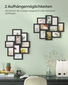 Set 10 Rame Foto, MDF, Negru