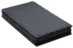Set 6 farfurii din ardezie, 18 x 30 cm