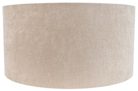 Abajur din material textil maro deschis rotund 50/50/25