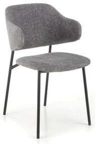 Scaun de bucaterie Lutero, gri