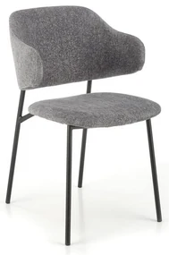 Scaun de bucaterie Lutero, gri