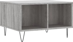 vidaXL Măsuță de cafea, gri sonoma, 60x50x36,5 cm, lemn compozit