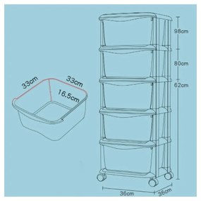 ShopJK DULĂPIOR MULTICOLOR CU SERTARE CLASSIC PO08