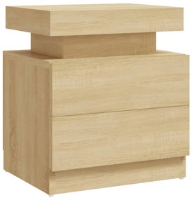 326852 vidaXL Noptieră, stejar sonoma, 45x35x52 cm, lemn prelucrat