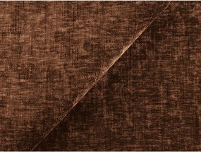 Colțar teracotă extensibil cu tapițerie din chenille (cu colț pe partea dreaptă/cu șezlong) Kuki – Makamii