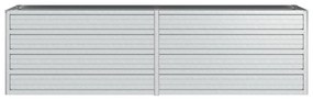 Strat inaltat de gradina argintiu 160x40x45 cm otel galvanizat 1, 160 x 40 x 45 cm