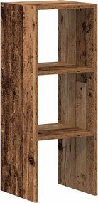 vidaXL Bibliotecă stivuabilă, lemn vechi 30x30x80 cm, lemn prelucrat