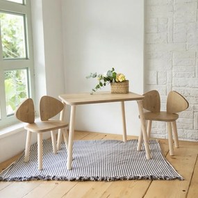 Set pentru copii cu masă și scaune, 2 bucăți Mickey Two Chair Set - Brown