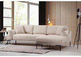 Colțar Artie Leo, bej deschis, colț pe partea dreaptă