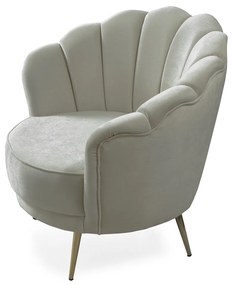 Fotoliu stil art deco cu forma scoica salda berjer