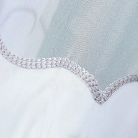 Goldea voal alb neted cu valuri brodate - la metru 140 cm