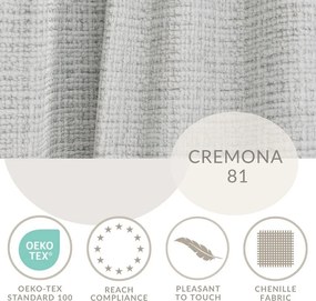 Colțar gri deschis cu tapițerie din chenille (cu colț pe partea dreaptă/în formă de ”L”) Kirou – Maison de Rêve