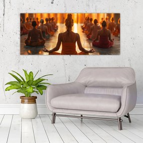 Tablou - Lecții de yoga (120x50 cm)