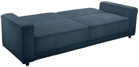 Canapea extensibila, 225 cm lățime, culoare vernil albăstrui, material velur