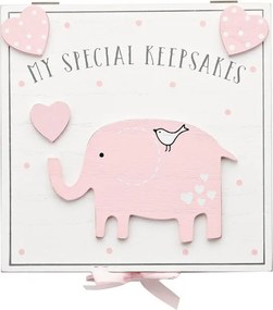 Cutiuta amintiri roz din MDF My Special Keepbox - Petit Cheri