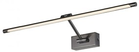 Aplica de perete LED pentru tablou cu brat directionabil DaVinci 90 crom negru