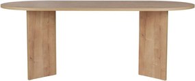 Masă de dining cu aspect de lemn de stejar 90x200 cm Sabella – Kalune Design