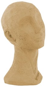 Statuetă decorativă PT LIVING Face Art, înălțime 28,4 cm, maro nisipiu