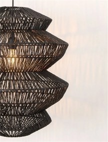 Lustra/Pendul design natural NUA negru