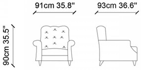 Fotoliu Lounge, Antracit