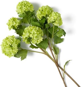 Buchet artificial LUX din 36 fire Hortensii verzi, Hydrangeas snowball