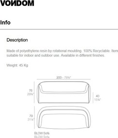 Canapea de exterior / interior design modern premium BLOW