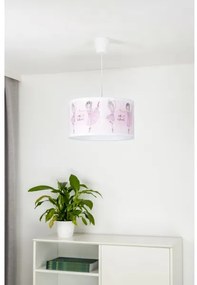 Lustră pe cablu pentru copii PRINT Duolla M 1xE27/40W/230V d. 35 cm balerine