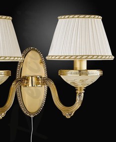 Aplica de perete clasica cu 2 brate din alama design italian 6522