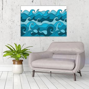 Tablou - Marea, abstracție (90x60 cm)