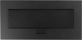 Priză încorporabilă în blat GTV, 2 prize Schuko, USB A + C, negru, 265 x130 mm L:265 mm; l:130 mm; H:110 mm, Aluminiu/ plastic, Negru