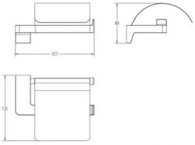 Suport pentru hârtie igienică Mamba