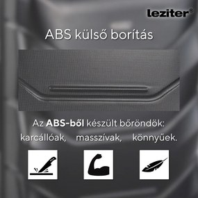 TraveLux Max X gurulós bőrönd szett fekete