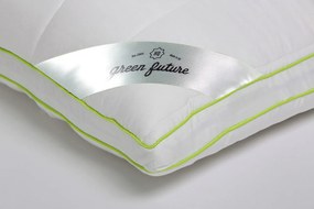 Perna Green Future NATURE, cu umplutura bambus si bilute fibra siliconica, 45 x 65 cm, Alb