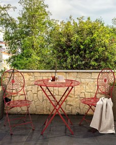 Set 2 buc scaune de grădină Shealee (roșu) . 1075825