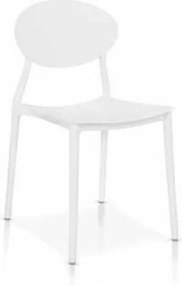 Set 4 scaune BOB -HORECA-POLIPROPILENA - ALB