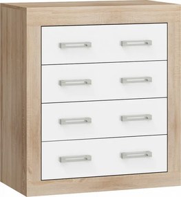 Verin Vrn-11 (Comoda) S.Bright/White High Gloss