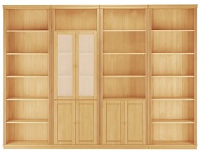 Bibliotecă în culoare naturală din lemn de pin 370x223 cm Anita – Støraa