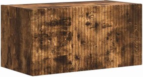 vidaXL Dulap TV de perete Pe perete Stejar fumuriu 60 x 31 x 29.5 cm