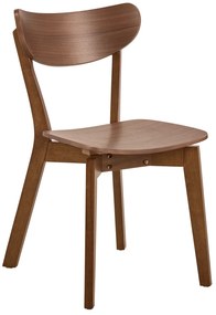 MAZZONI EXPORT ROXY Nucă Naturală - SCAUN DE LEMN PENTRU SALON SUFRAGERIE BUCĂTĂRIE RETRO