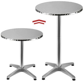 Deuba Masa de bar din aluminiu - Ø60 cm
